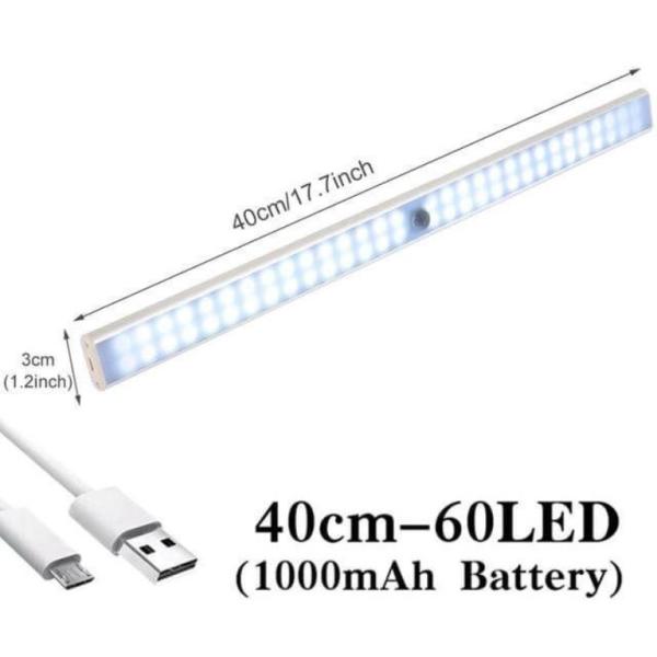USB-LED Leuchtbalken - magnetisch (60 LED's) mit Bewegungs-Sensor